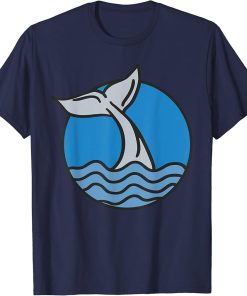 Whale Tail In Waves Orca Underwater Ocean Marine Animal Sea T-Shirt