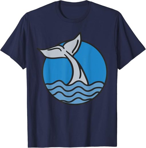 Whale Tail In Waves Orca Underwater Ocean Marine Animal Sea T-Shirt