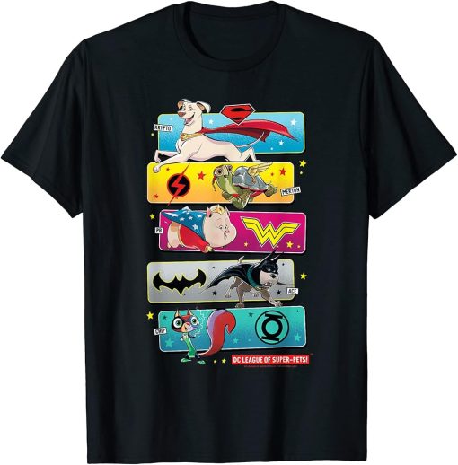 DC League of Super-Pets Krypto, Merton, PB, Ace and Chip T-Shirt