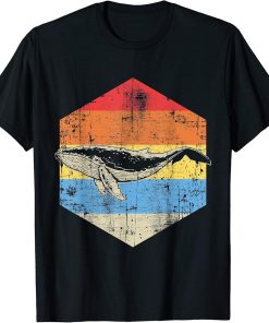 Retro Orca Art Whale Love T-Shirt